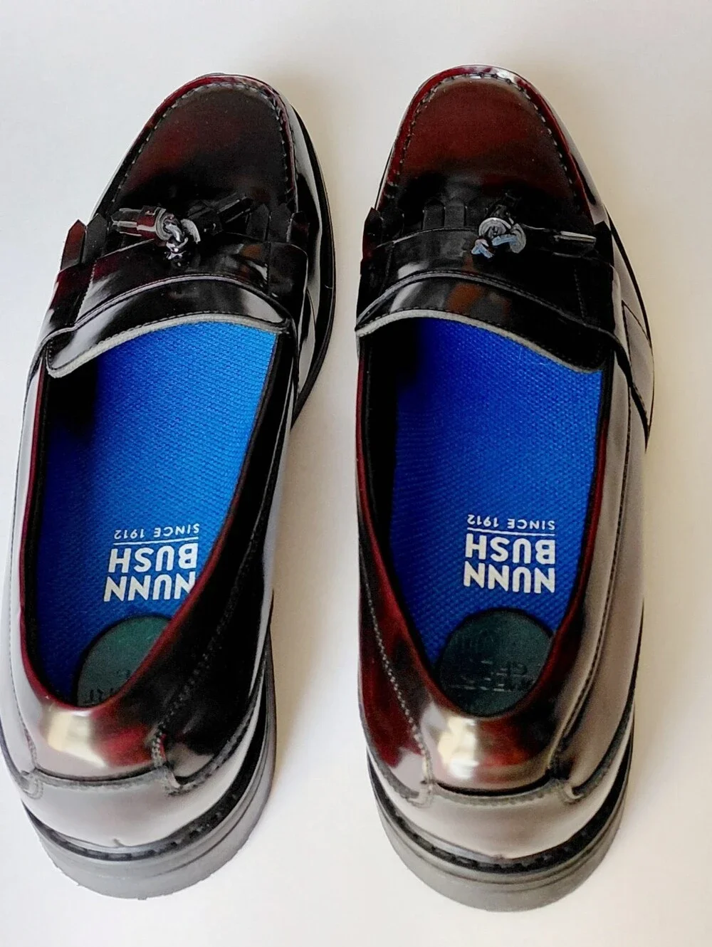 NUNN  BUSH  Men’s Kiltie Burgundy Leather  Tassel Loafers Size 11W